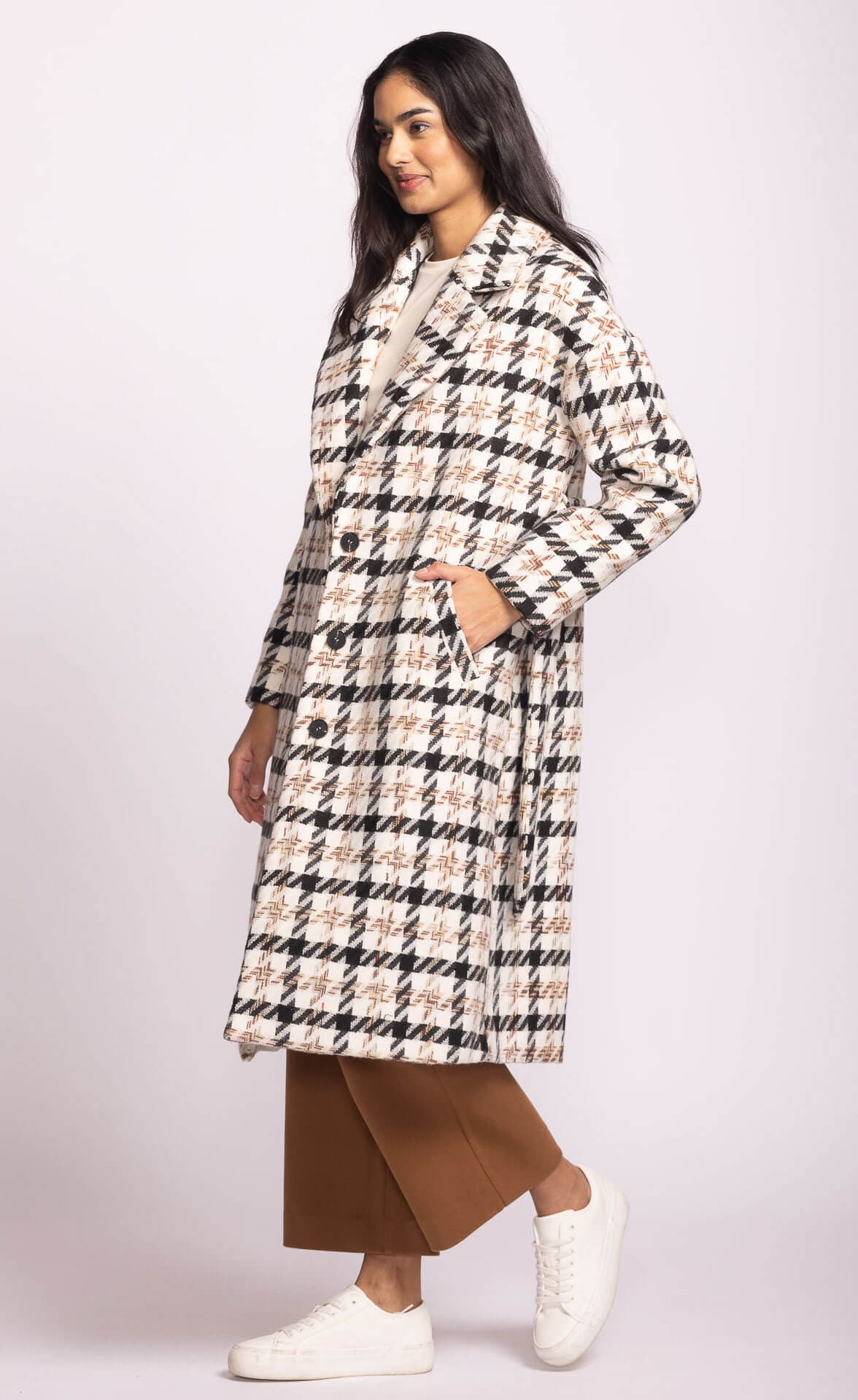 Pink Martini Outerwear Pink Martini Kendree Coat – Textured Plaid available at Lemonberry Boutique Aurora