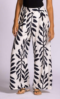 Pink Martini Riverside Pants waistband detail view Lemonberry Aurora