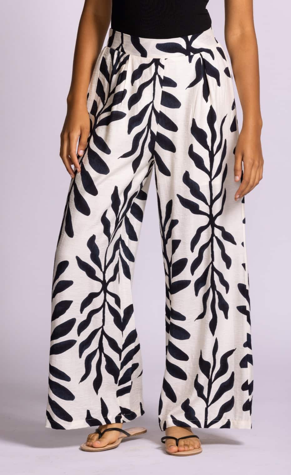 Pink Martini Riverside Pants waistband detail view Lemonberry Aurora