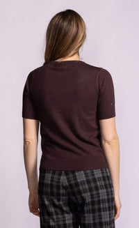Pink Martini Sandy Short-Sleeve Knit Top