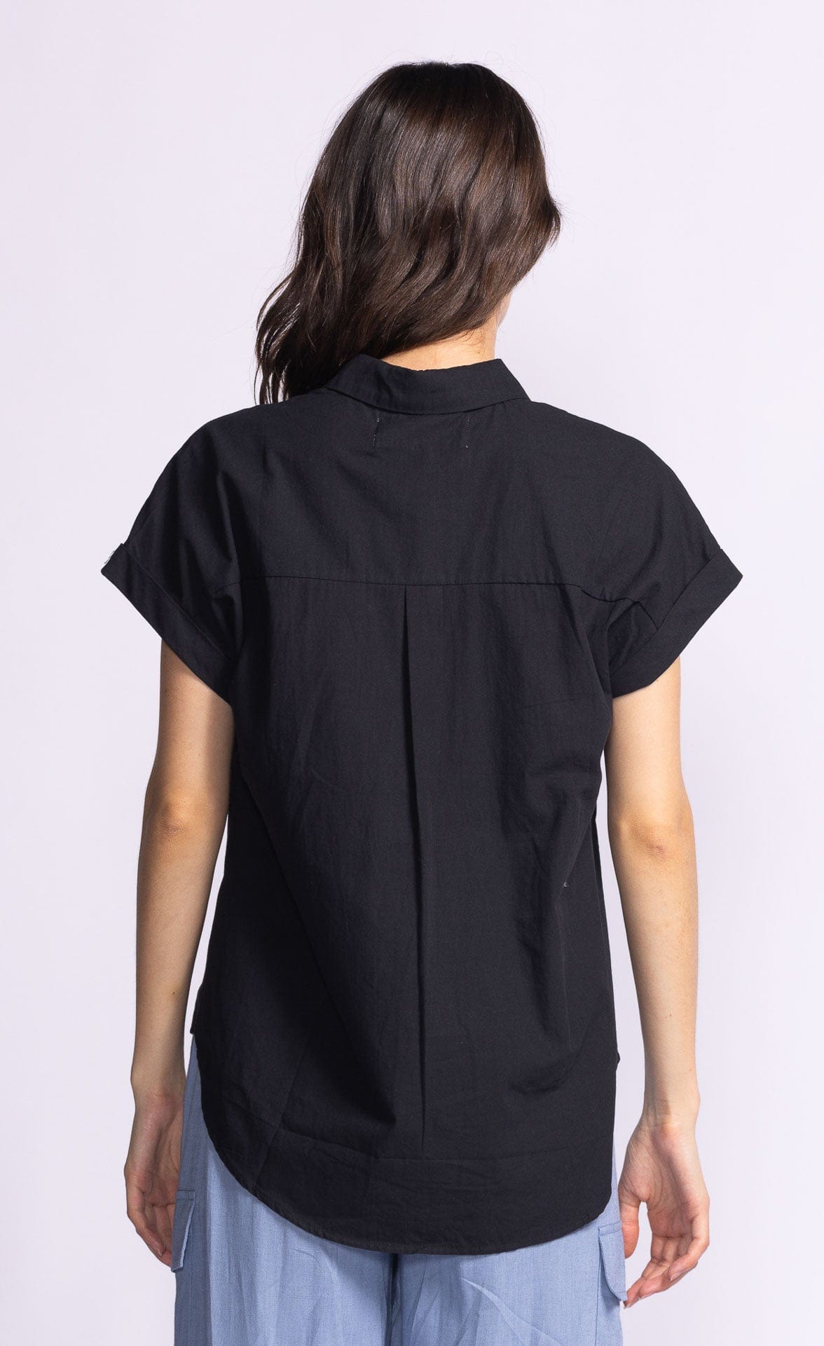 Pink Martini Tops Carrie Top by Pink Martini - Versatile Lightweight Button-Up Shirt available at Lemonberry Boutique Aurora