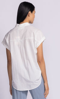 Pink Martini Tops Carrie Top by Pink Martini - Versatile Lightweight Button-Up Shirt available at Lemonberry Boutique Aurora