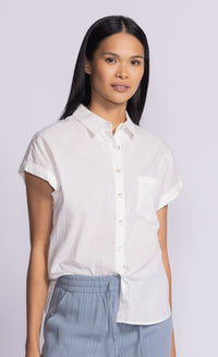 Pink Martini Tops Carrie Top by Pink Martini - Versatile Lightweight Button-Up Shirt available at Lemonberry Boutique Aurora