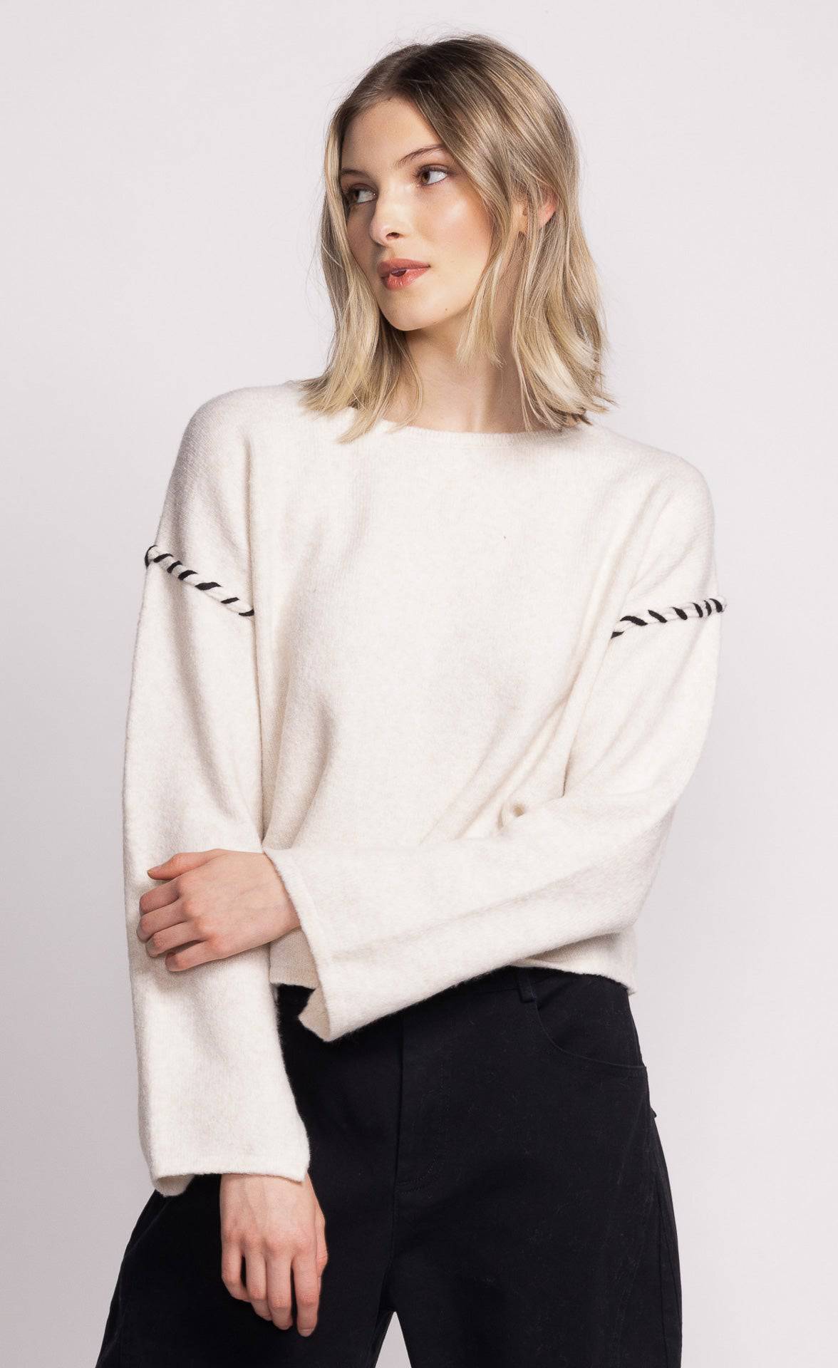 Pink Martini Tops Joelle Sweater available at Lemonberry Boutique Aurora
