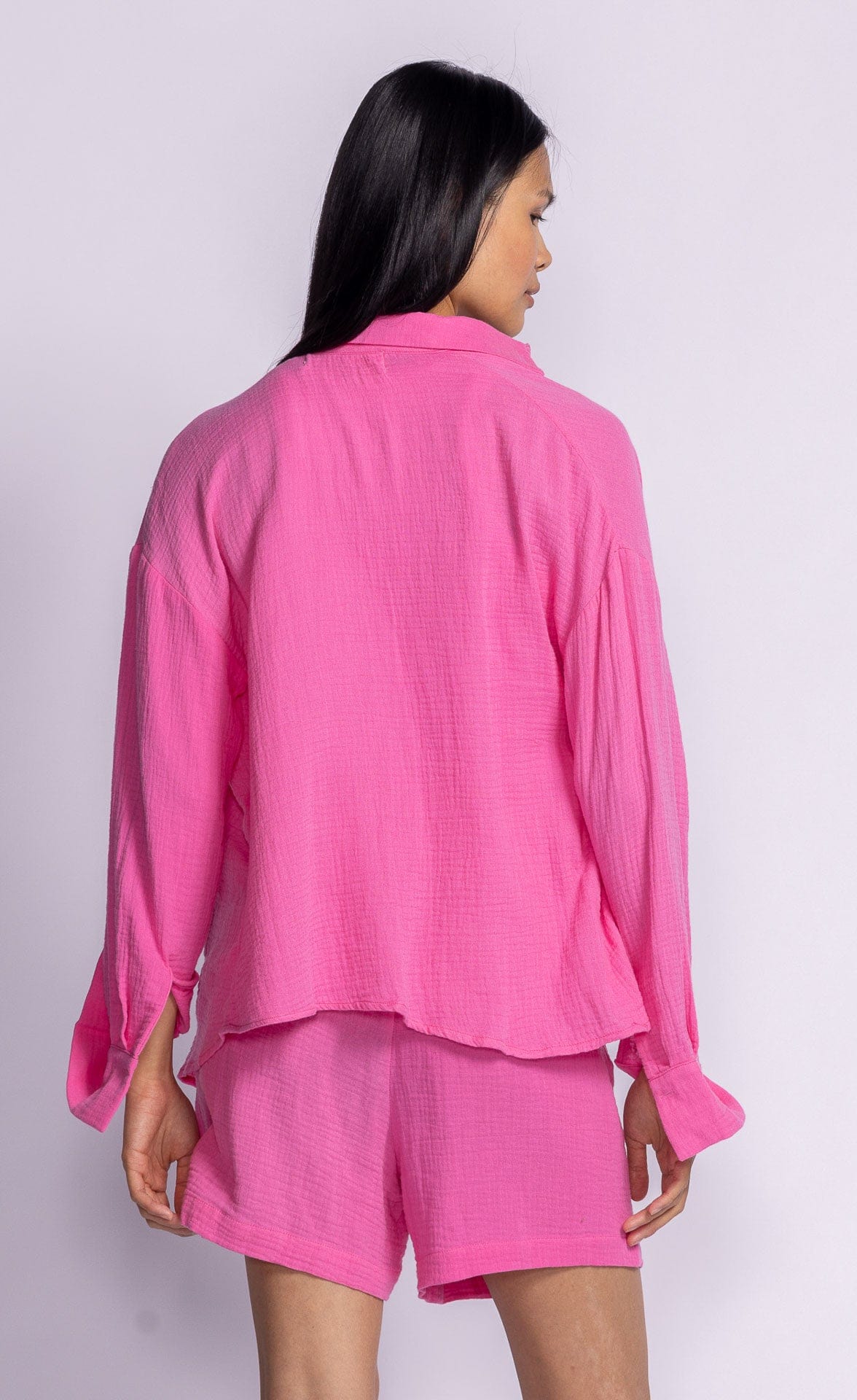 Pink Martini Tops Nikki Top by Pink Martini - The Perfect Relaxed Button-Down available at Lemonberry Boutique Aurora