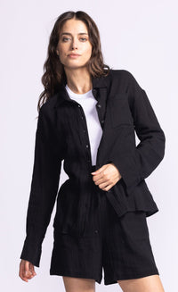 Pink Martini Tops Nikki Top by Pink Martini - The Perfect Relaxed Button-Down available at Lemonberry Boutique Aurora