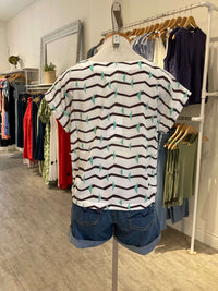 Pink Martini Tops Save the Bell Top by Pink Martini available at Lemonberry Boutique Aurora