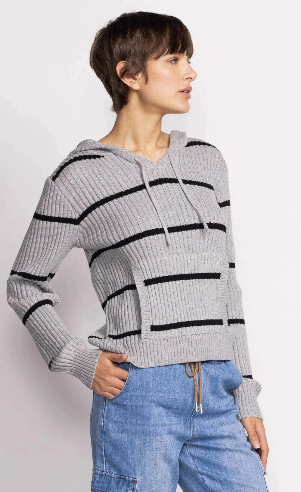 Pink Martini Tops Selena Hoodie Pullover available at Lemonberry Boutique Aurora