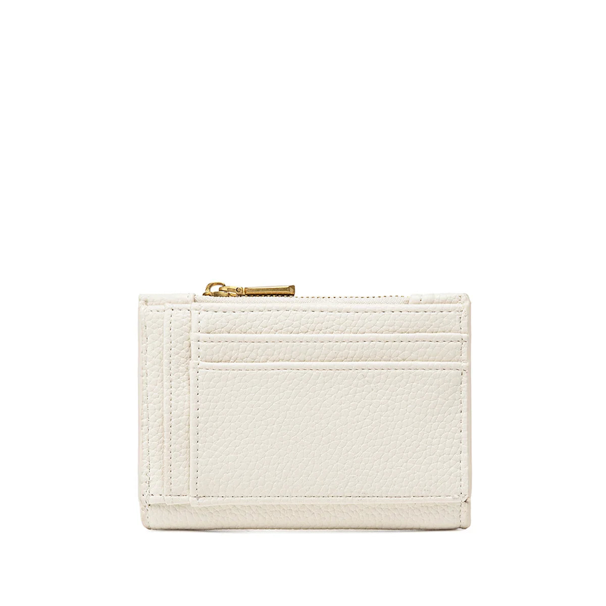 Pixie Mood Aiko Wallet in Cream, back view with slim design and card pockets – available at Lemonberry in Aurora, near Toronto.