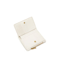 Interior view of Pixie Mood Aiko Wallet in Cream with card slots and coin pocket – shop Lemonberry near Toronto.