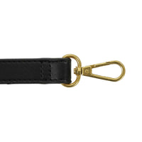 Clasp view of Pixie Mood Ella black—eco vegan leather.