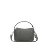 Pixie Mood Ella pleated crossbody in slate grey, front view—styled for city wear, available from Lemonberry, just south of Barrie.