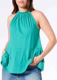 Preloved Tops Fantino Halter Top 🍃 available at Lemonberry Boutique Aurora