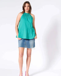 Preloved Tops Fantino Halter Top 🍃 available at Lemonberry Boutique Aurora