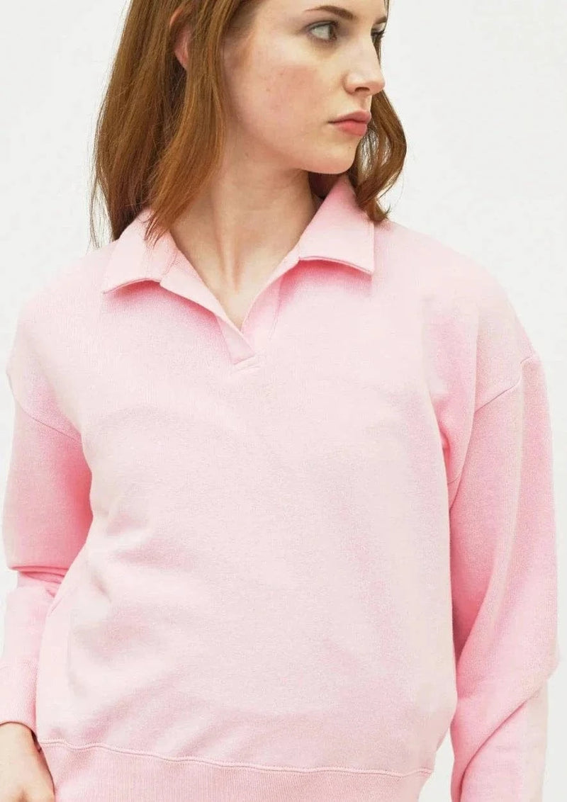 Preloved Tops Murphy Polo Sweatshirt 🍃 available at Lemonberry Boutique Aurora