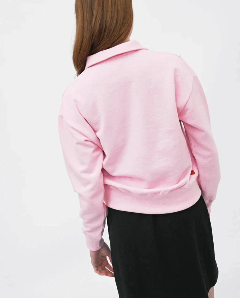 Preloved Tops Murphy Polo Sweatshirt 🍃 available at Lemonberry Boutique Aurora