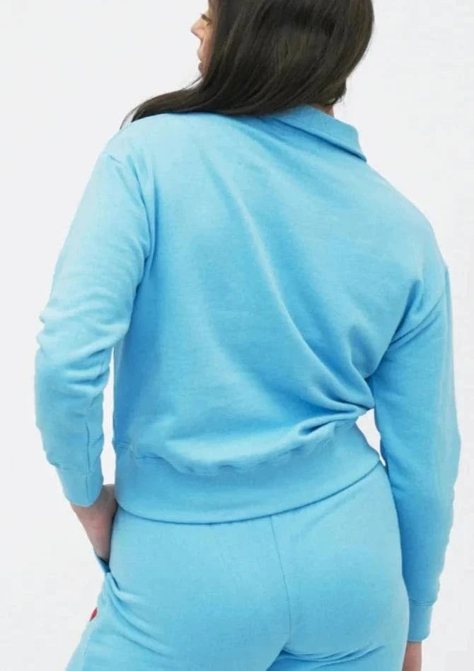 Preloved Tops Murphy Polo Sweatshirt 🍃 available at Lemonberry Boutique Aurora