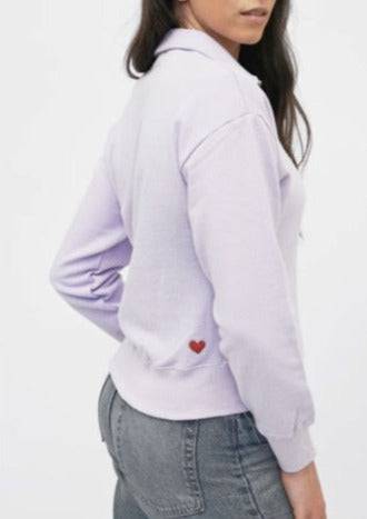 Preloved Tops Murphy Polo Sweatshirt 🍃 available at Lemonberry Boutique Aurora