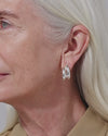 Jenny Bird Florence Earrings — close-up motion of light over gold finish, Lemonberry Aurora.