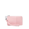 Pink Quinn Card Wallet front view with card slots
