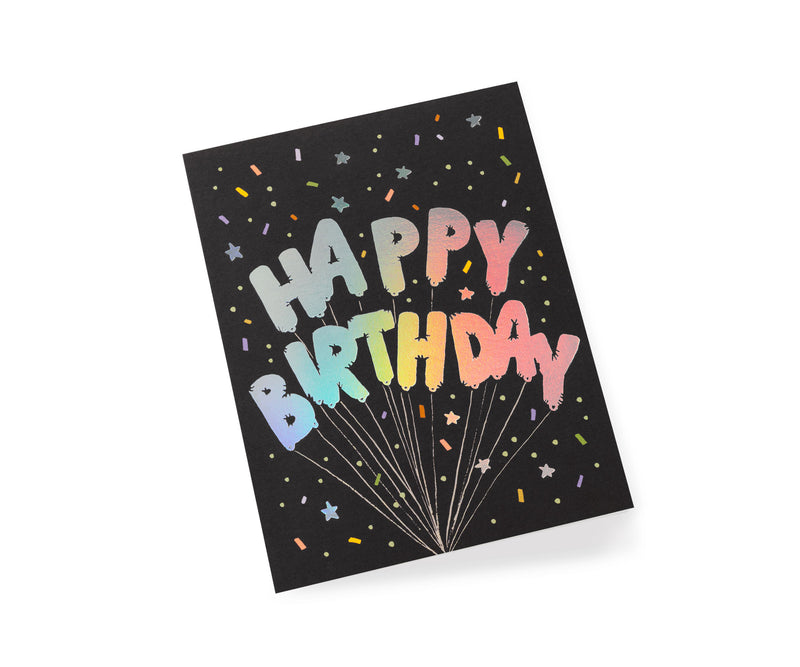 Mylar Birthday Ballons Card