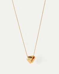 Gold Rio Pendant Necklace by Jenny Bird — flat lay on white background, available at Lemonberry in Aurora, ON