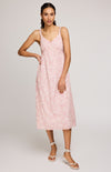 Front view of the Rosalie floral sundress by Gentle Fawn in midi length with empire waist.