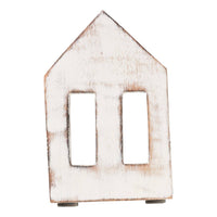 Rosha Living Inc Accessories Orion Wooden House White S available at Lemonberry Boutique Aurora