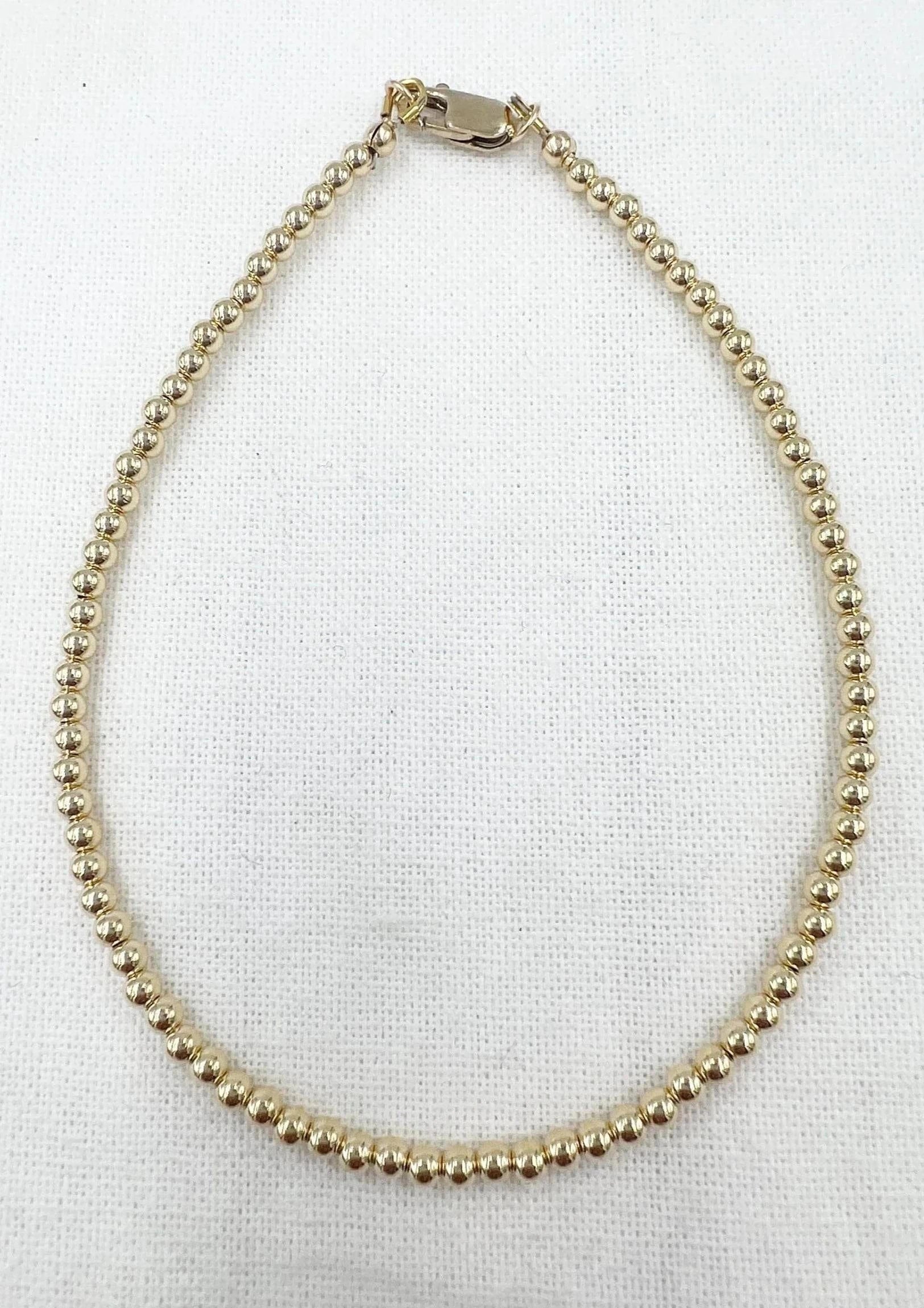 Saskia De Vries Jewelry 14k Gold Filled Anklet available at Lemonberry Boutique Aurora