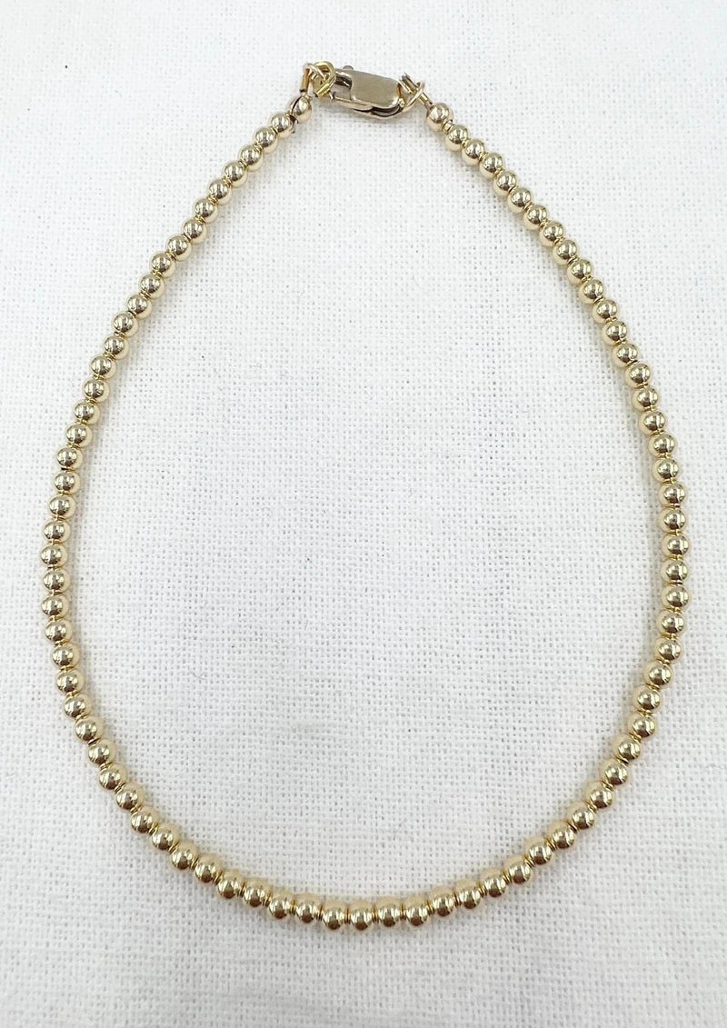 Saskia De Vries Jewelry 14k Gold Filled Anklet available at Lemonberry Boutique Aurora