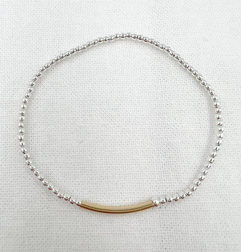 Saskia De Vries Jewelry Gold Bar Leave-On available at Lemonberry Boutique Aurora