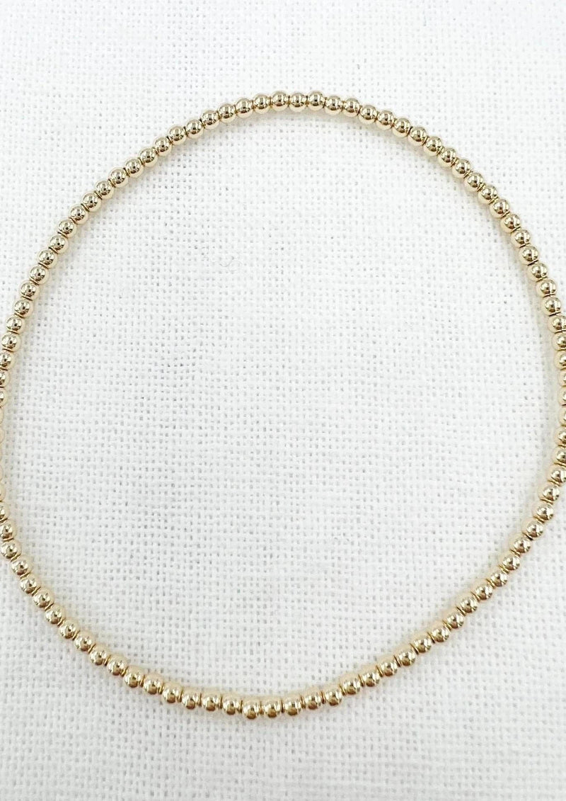 Saskia De Vries Jewelry Gold Leave-On 2mm available at Lemonberry Boutique Aurora