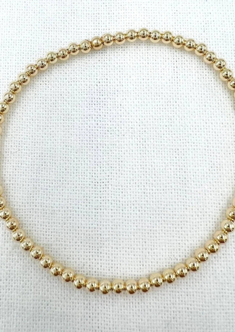 Saskia De Vries Jewelry Gold Leave-On 3mm available at Lemonberry Boutique Aurora