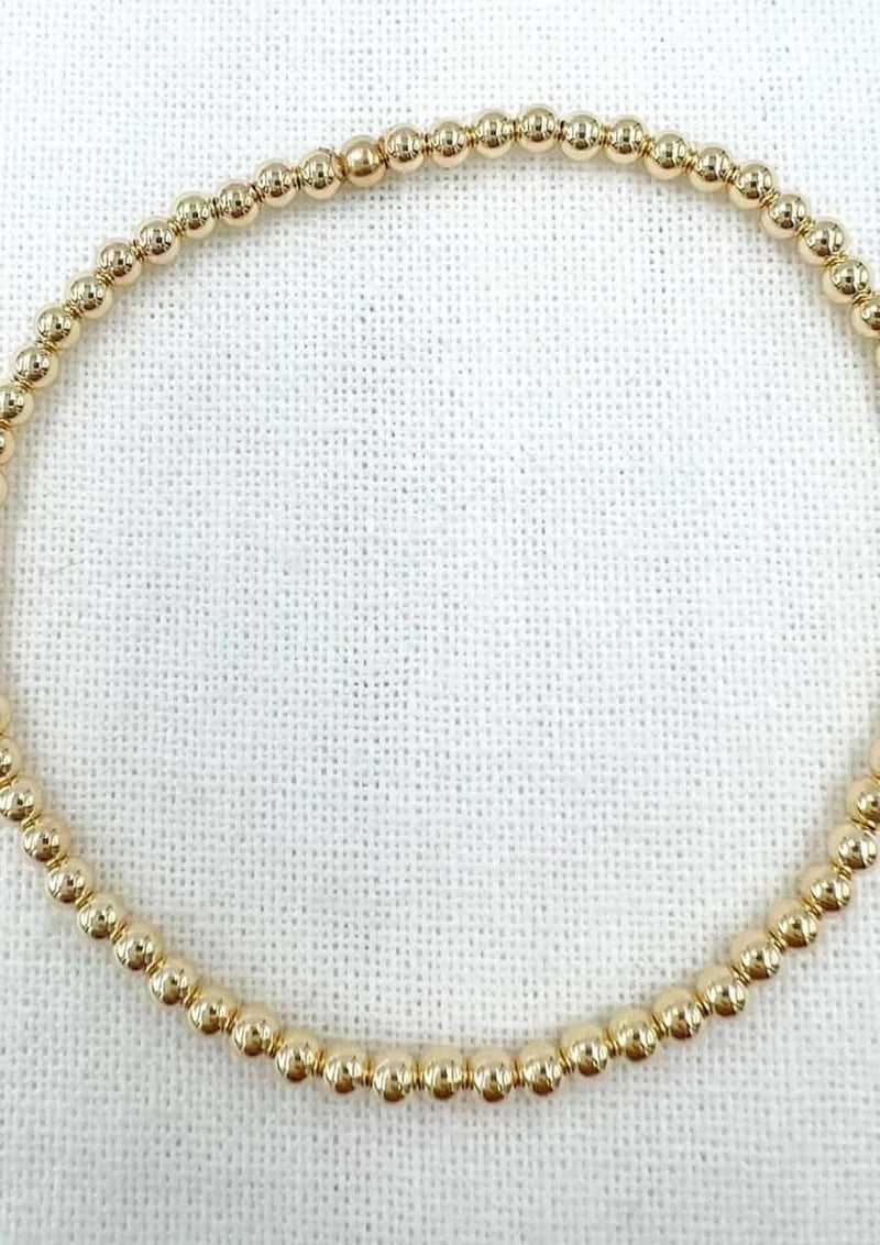 Saskia De Vries Jewelry Gold Leave-On 3mm available at Lemonberry Boutique Aurora