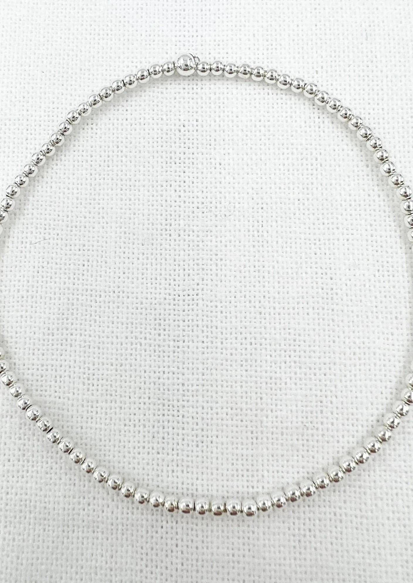 Saskia De Vries Jewelry Silver Leave-On 2mm available at Lemonberry Boutique Aurora