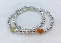 Saskia De Vries Jewelry Silver Love Heart by Saksia De Vries available at Lemonberry Boutique Aurora