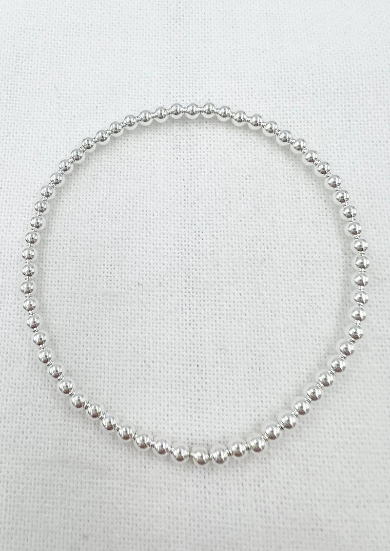 Saskia De Vries Jewelry Sterling Silver Leave-On 3mm available at Lemonberry Boutique Aurora