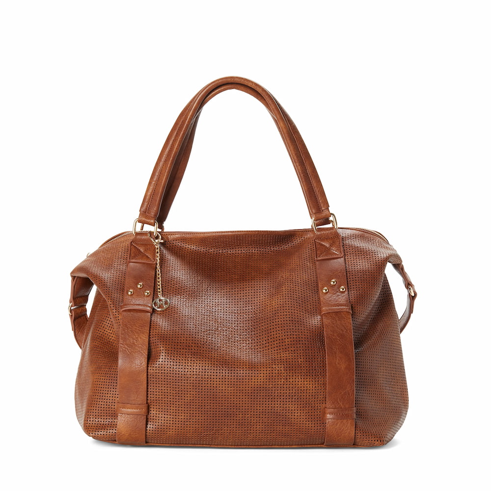 Skyla Alexis Weekender cognac back view Lemonberry Aurora