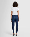 back view slim illusion high waist ankle skinny jeans in tried and true — 7 For All Mankind, Lemonberry Aurora