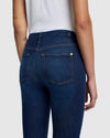 back pocket detail dark wash ankle skinny jeans tried and true wash — 7 For All Mankind, Lemonberry Aurora