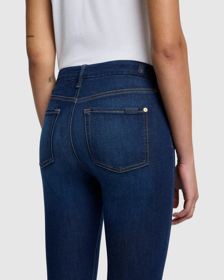 back pocket detail dark wash ankle skinny jeans tried and true wash — 7 For All Mankind, Lemonberry Aurora
