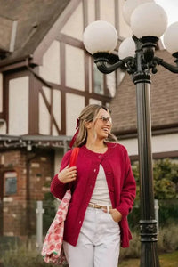Smash + Tess Tops Big Heart Cardigan available at Lemonberry Boutique Aurora