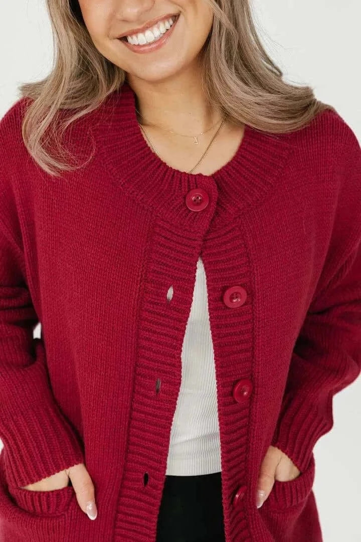 Smash + Tess Tops Big Heart Cardigan available at Lemonberry Boutique Aurora
