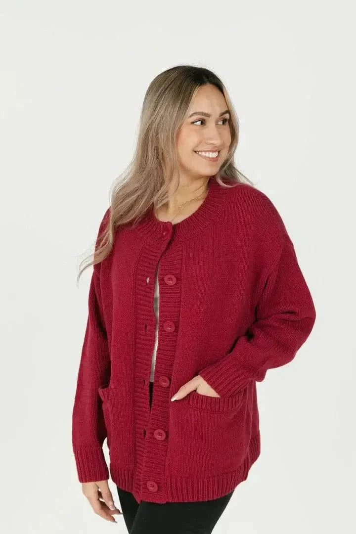 Smash + Tess Tops Big Heart Cardigan available at Lemonberry Boutique Aurora