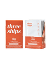 Front view of Brighter Days Eye Mask box and sachets by Three Ships, available at Lemonberry