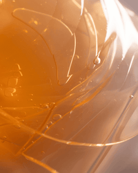 Close-up texture detail of biodegradable hydrogel mask by Three Ships