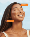 Outdoor model wearing Brighter Days Eye Mask by Three Ships — styled for Lemonberry
