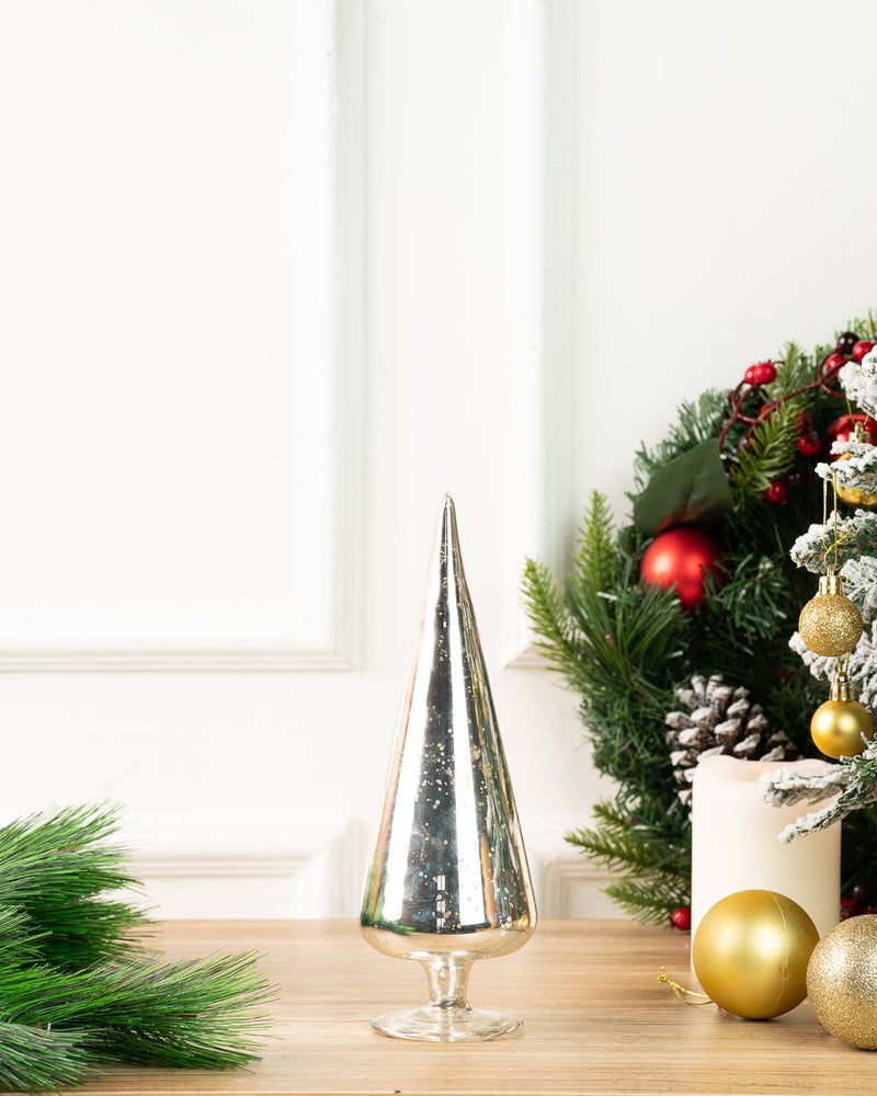 Tinsel Tree Silver L - Lemonberry.ca