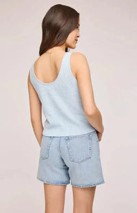 Back view of the Villa Knit Tank by Gentle Fawn at Aurora's best clothing store, Lemonberry.