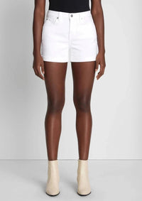 7 For All Mankind Bottoms Mid Roll Short by 7 For All Mankind available at Lemonberry Boutique Aurora